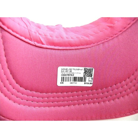 NEW Trucker Style Hat Fashion Store Garage Logo Limited Edition Promo Women Pink - Picture 4 of 6
